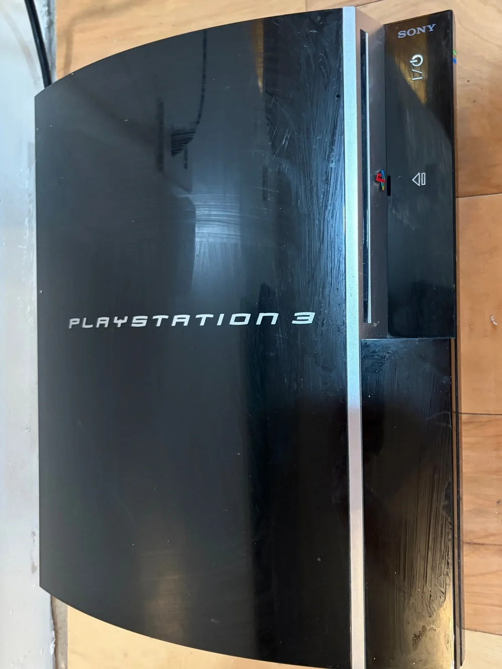 Sony PlayStation 3 Fat PS3 Console Gaming System - Glossy Black )Tested & works)
